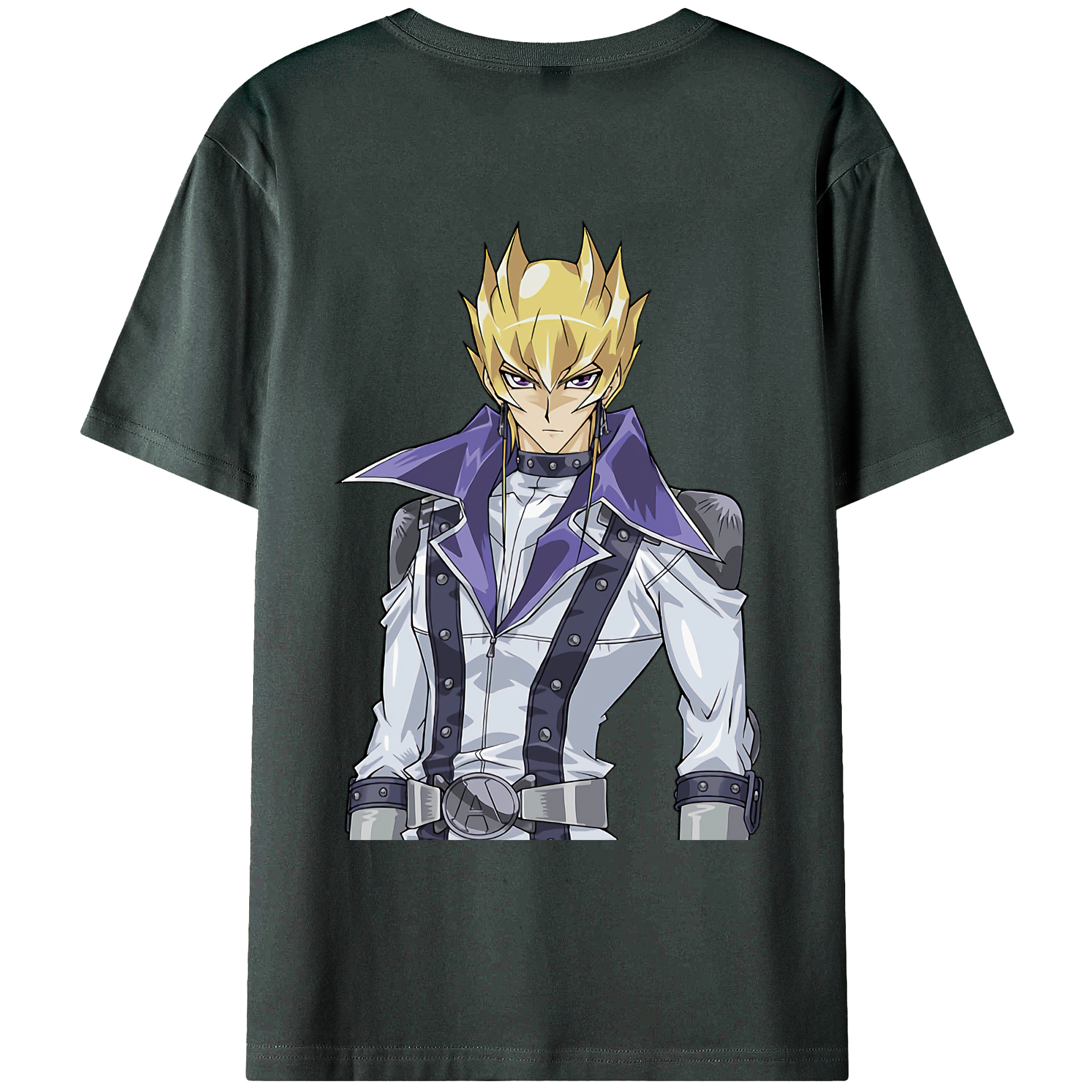 （画像用） 遊☆戯☆王 Yu-Gi-Oh! 綿100％ メンズ半袖Tシャツ（バックプリント） 通気性